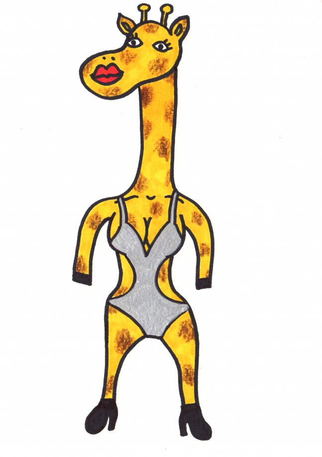 giraffe bathing suit